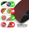 100x560mm Sanding Belt Assorted Pack, 10 Pcs (2 Each of