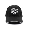 BISOMO Simson Base Cap Black White with Simson Logo