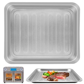 GWY Air Fryer Tray for Emeril Lagasse Dual Zone 360 Air Fryer Oven 25 QT Extra Large, 14''×12'' Steel Air Fryer Accessories Grill Pan Grill Plate Crisper Plate Replacement Parts Rack