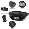 Tactical Fanny Pack with A Free Flag Patch, Multi-Layer Waterproof