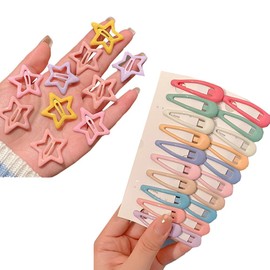YUHENGCT 赤ちゃん ヘアピン 子供 30個セット 可愛い おしゃれ 髪飾り パッチン留め カラーピン 前髪クリップ 跡がつかない キッズ ピン 女の子