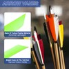 PATIKIL Arrows Vanes, 50 Pack 11 Inch Turkey Feather Arrow