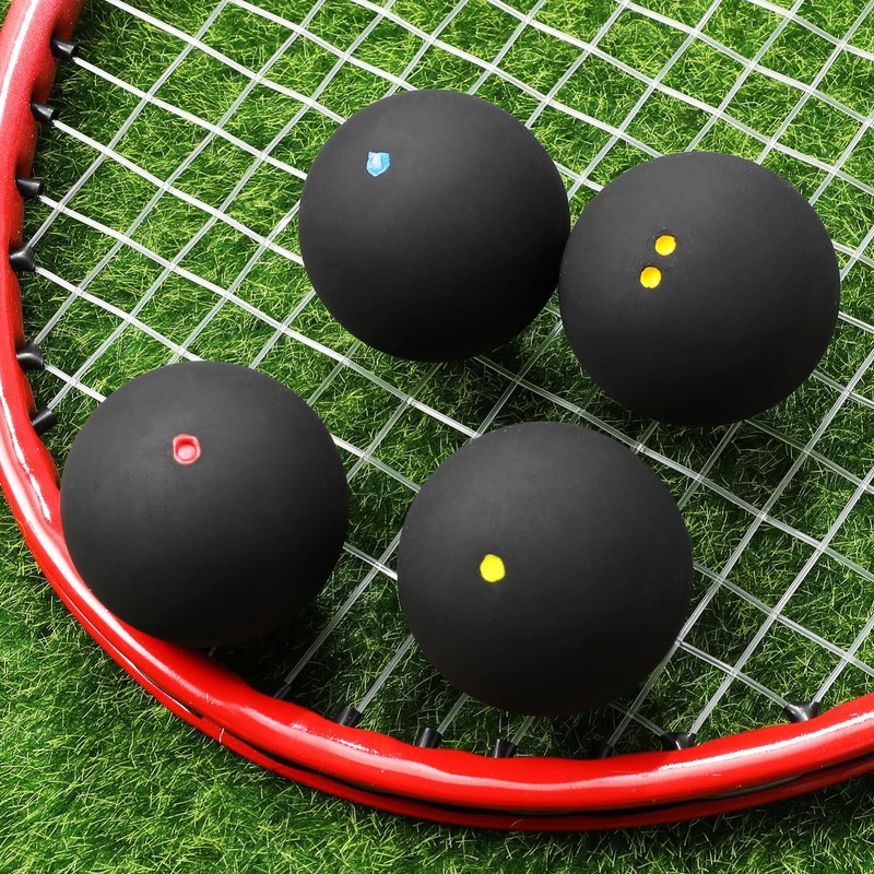 Toddmomy 4pcs Squash Balls: Professional Squash Balls - 4 Speed