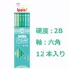 Tombow Pencil Ippo KB-KPN04-2B Pencil, Kakikata Pencil, 2B, Plain Green