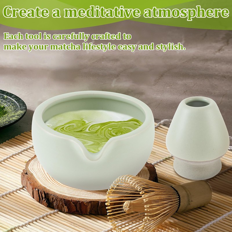 6Pcs Matcha Whisk Set Elegant Matcha Tea Set Matcha Kit