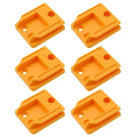 Create idea 6PCS Tool Holder Wall Mount Three-Hole Plastic Cordless Tool Storage Wall Mount Holder Compatible with Dewalt 20V 18V 12V Electric Drill Tool (Yellow)
