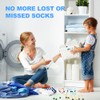 Sock Clips Locks Your Socks,Laundry Sock Holder and Tie Clips,Stocking