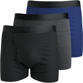 Dermatologist Supervised Urine Leak Pants, Men's, Supports 3.4 fl oz (100 ml), Boxer Shorts, Incontinence, Urine Leak Prevention, Water Absorbent, Waterproof, Deodorizing, Antibacterial, Sereni, 3