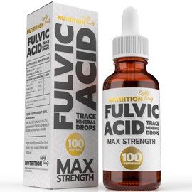 Nutrition Eighty Twenty Fulvic Acid Trace Minerals - Max Strength - 100 Day Supply - 50ml - Nutrition Eighty Twenty