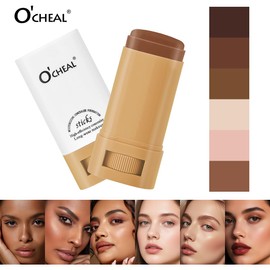 O'CHEAL Face Foundation Contour Stick Long-wear Lightweight Brighten Blemish Contouring Face Concealer Foundation Stick Beauty Makeup 04#