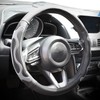 Elantrip Leather Steering Wheel Cover Great Grip with 3D Honeycomb