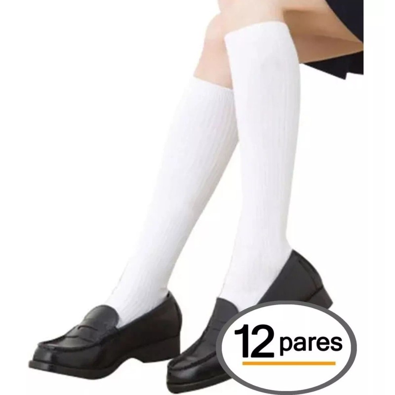 WholeShopping 12 Pares Calceta Escolar