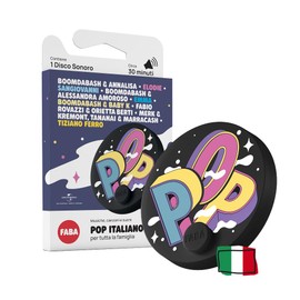 FABA Vinyl Record - Italian Pop for the Whole Family - Music and Songs for Boys and Girls 5-10 Years - Audible with Storyteller and FABA+, Educational Game Italian Version