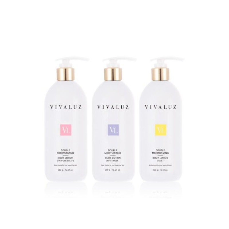 Choose one of three fragrance lotions: Vivarouge Double Moisturizing Body