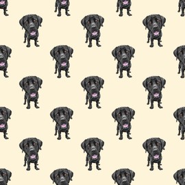 Black Lab Labrador Retriever Wrapping Paper Premium Gift Wrap Party Decoration (20 inch x 30 inch sheet)