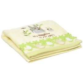 Marushin 1005040100 Mini Towel, Ghibli My Neighbor Totoro, Lace Toro, 100% Cotton, Antibacterial, Odor-Resistant, Approx. 9.8 x 9.8 inches (25 x 25 cm)