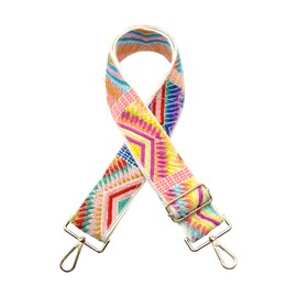 blinkgooblink Purse Straps Replacement Crossbody Shoulder Straps, 2" Wide Adjustable Bag Strap Crossbody，Thick Handbag Straps Vintage Cartoon Guitar Style