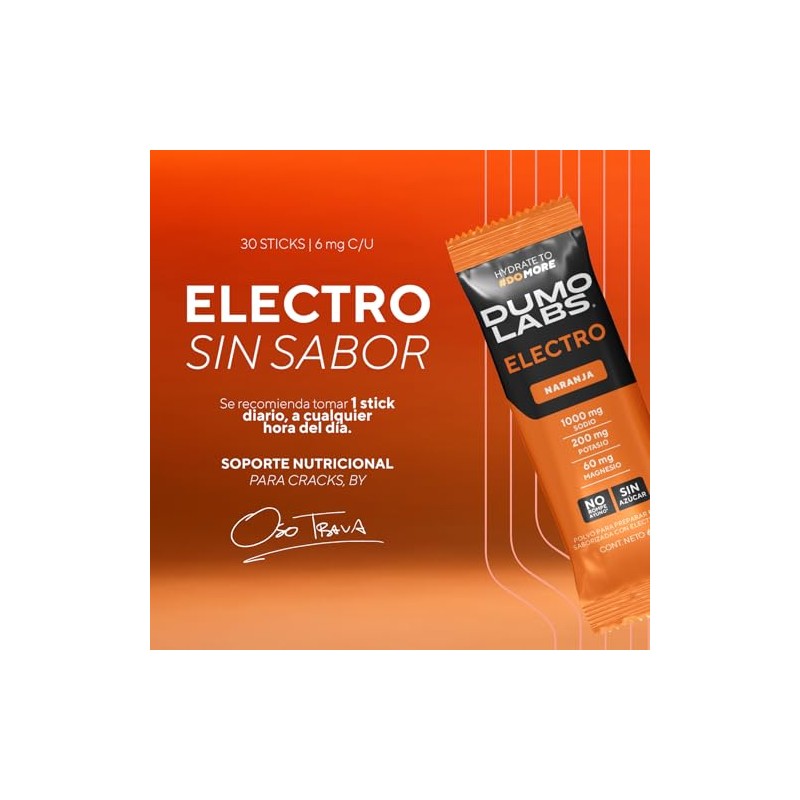 Dumo Electro Electrolitos Orales Polvo Azucar Suplemento Hidratación Sodio Potasio