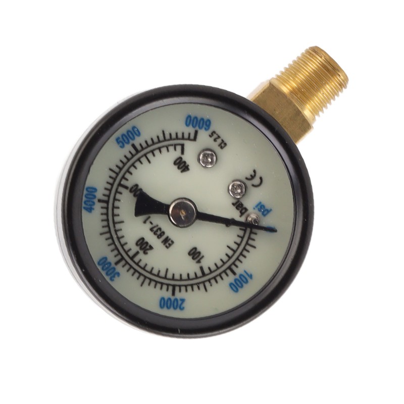 6000psi Dual Scale Pressure Gauge 1/8 Npt Connection Pressure Gauge