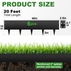 Steel Landscape Edging 6-Pack, 10" H X 40" L Bendable