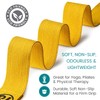 Yellow Metal D-Ring Buckle Yoga Studio Belt 2.5M