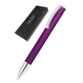 ONLINE Kugelschreiber Vision Purple I Drehkugelschreiber mit Standard Großraummine in Strichstärke M, Schreibfarbe Schwarz I Eleganter Kulli mit matter Oberfläche in Geschenkbox