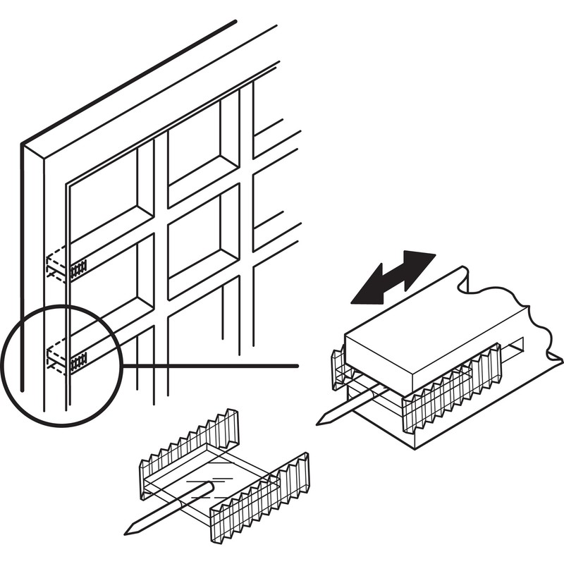 Prime-Line L 5802 Clear Plastic Window Grid Retainer Clips (6