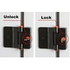 Refrigerator Adhesive Locks Double Button Fridge Door Lock with Key,
