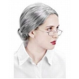 白髪ウィッグ 老婆に変身 ハロウィン なりきり 変装グッズ びっくり おばあちゃんみたい! 55cm