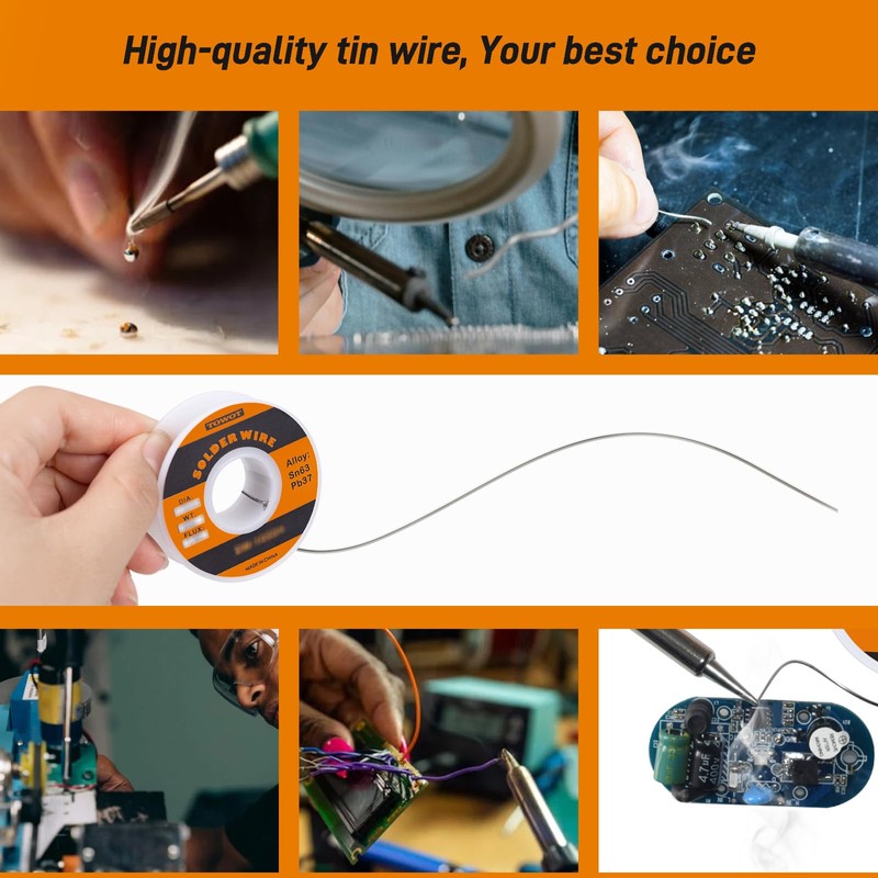 TOWOT 63-37 High Purity Tin Lead Rosin Core Solder Wire