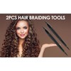4Pcs Dreadlock Crochet Hook Double Ended Ergonomic Handle Anti Slip