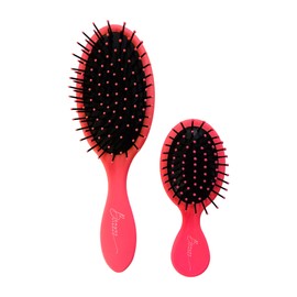 Essential Hair Brush Set by BeaverStrong (Duo, Warm Pink)