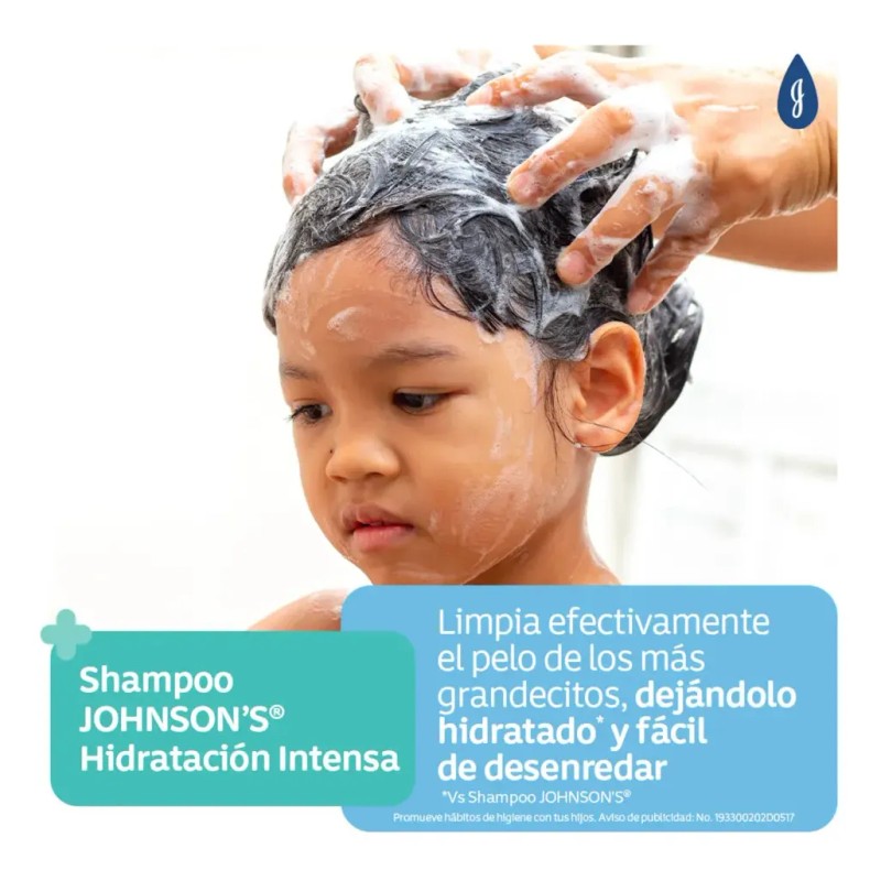 Shampoo Infantil Johnson's Hidratación Intensa 400 Ml