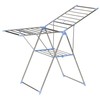 Household Essentials Collapsible Adjustable Gullwing Metal Clothes Drying Rack, Grey