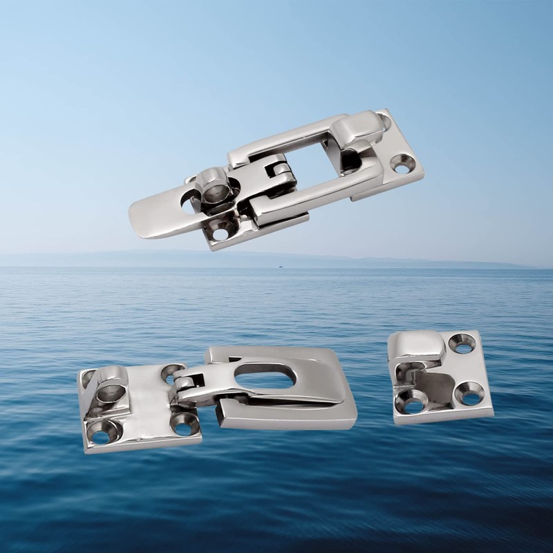 SHENGHUISS Pair Marine Grade Heavy Duty 316 Stainless Steel Lockable