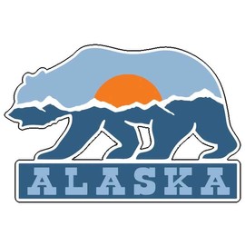 Vagabond Heart Alaska Weatherproof Vinyl Travel Sticker