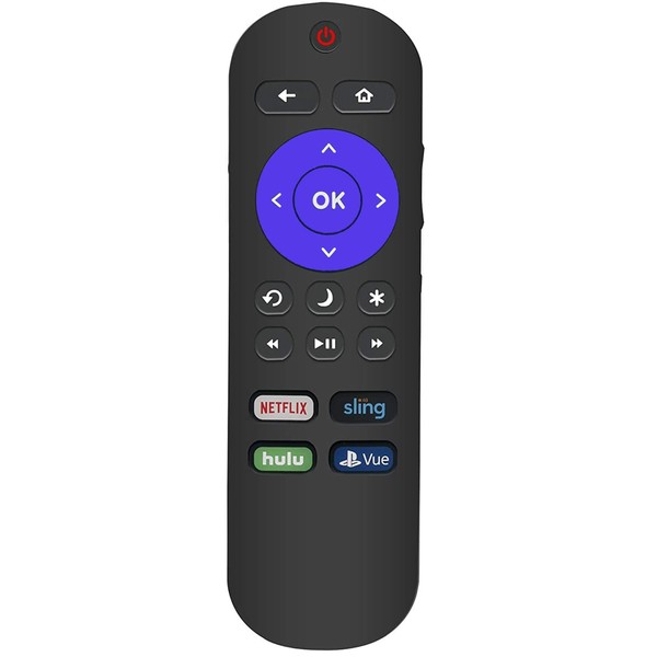 Remote Control Compatible with All Hisense Roku TVs, Universal Remote