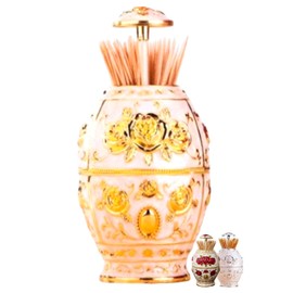 S.fields.inc Scandinavian One Push Antique Automatic Medieval Toothpick Toothpick Holder (Gold)