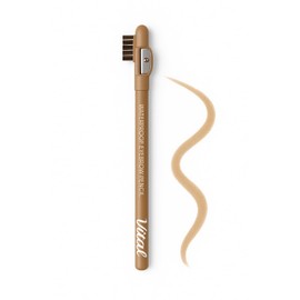 Vital Horizon Waterproof Eyebrow Pencil with Brush & Sharpener – Long-Lasting, Smudge-Proof (Brown)