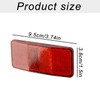 Tabanzhe Bike Rear Reflector- Red Rectangular Bicycle Rectangular Safety Reflective