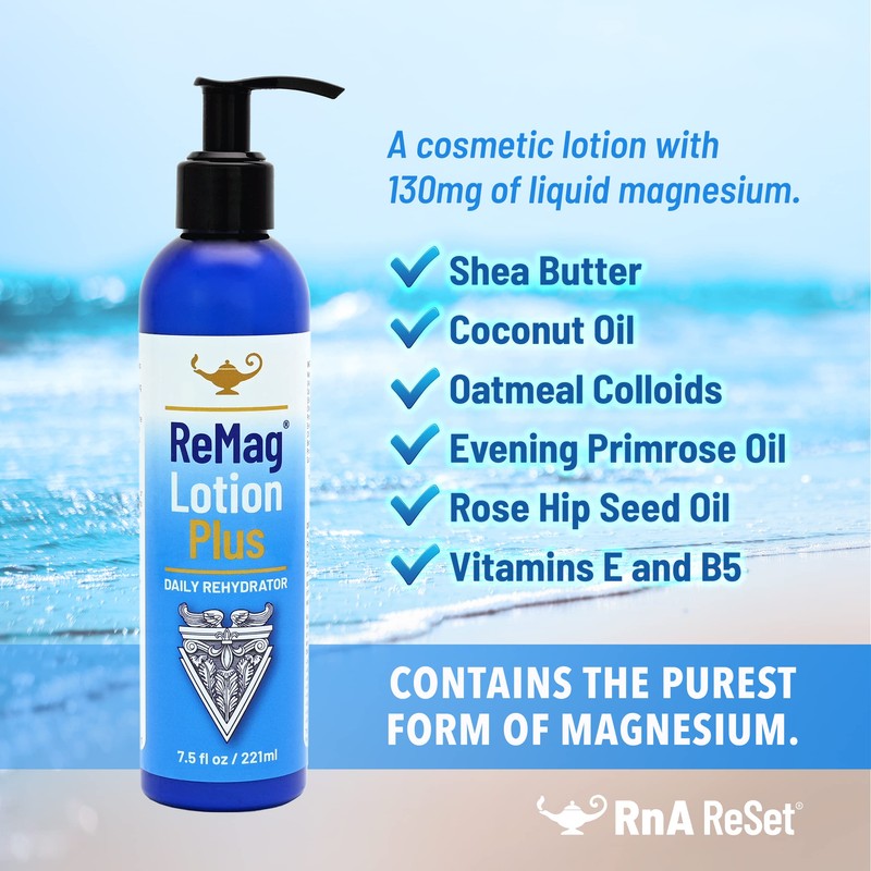 RnA ReSet - ReMag Lotion, Magnesiumlotion und täglicher ReHydrator, Seidig