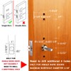 Elemake Left Handed Keyless Door Lock, Mechanical Keypad Door Lock