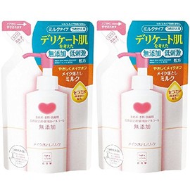 Cow Brand Additive-Free Makeup Remover Milk Refill, Pack of 2, 4.6 fl oz (130 ml) x 2