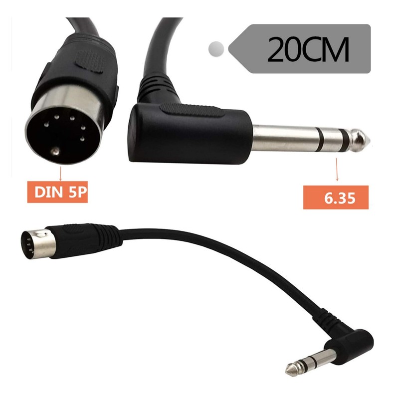 INNO8 MIDI Din 5Pin Male to 6.35mm (1/4 Inch) Male