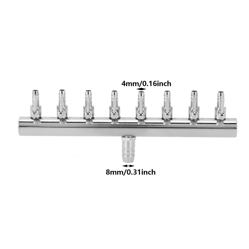 Stainless Steel Fish Tank Air Pump Splitter Distributor Aquarium Oxygen