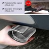 Silver Universal Exhaust Muffler Stainless Steel Exhaust Tip 76mm/2.99in Inlet