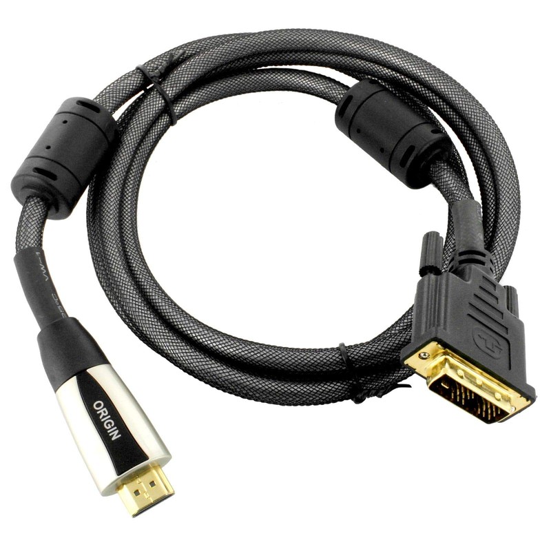 1.5m Origin Premium Quality HDMI to DVI-D Plug Video Cable