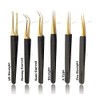 Alluring Black with Gold Tip Tweezers for Eyelash Extension -