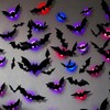 LAWAN Decoración de Halloween,24 Piezas Murciélago Halloween 3D,Murciélago Halloween Decoración