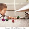 SunGrow Cat Crinkle Balls, 3.8-5 cm, Lightweight and Multicolor, Ideal